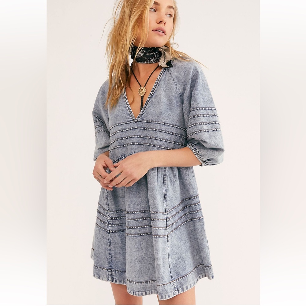 Free People Sweet Surrender Denim Dress